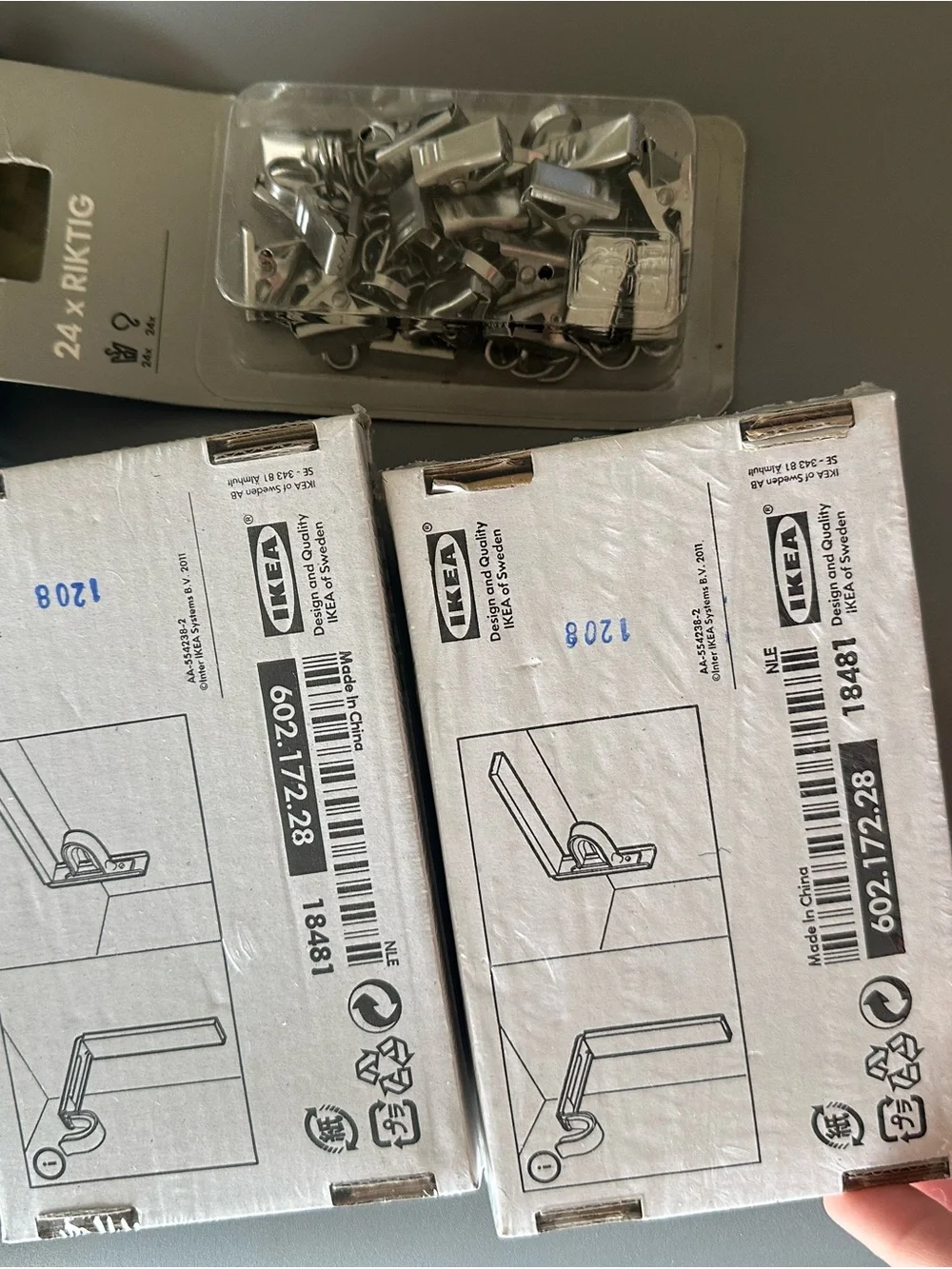 IKEA includes boxes
